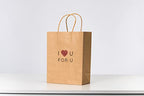 RACETOP Brown Gift Bags with Handles Bulk, 8"x4.5"x10.8" 50Pcs Brown Paper Bags with Handles Bulk, Brown Kraft Paper Bags, Gift Bags Bulk, Retail Bags, Shopping Bags
