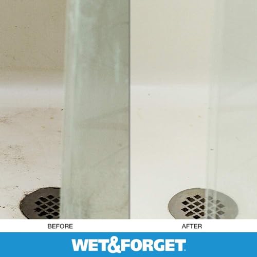 Wet & Forget Shower Cleaner Spray Multi-Surface Weekly Application Requires No Scrubbing, Bleach-Free Formula, Ready to Use, Vanilla Scent, 3 Months of Cleaning, 64 Fluid Ounces, 1 Pack
