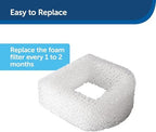 PetSafe Drinkwell Replacement Foam Filters Compatible Ceramic and Stainless Steel Pet Fountains, for Water Dispensers for Dog, 2 Count Pack - PAC00-13711, White (Pack of 2)