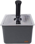 Large Sous Vide Container with Lid and Insulating Sleeve | Sous Vide Accessories | Compatible with Anova, Anova Nano, Joule, Instant Pot, Sous Vide Cookers (26 QT)