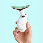 MyoGlow by MDD | Neck and Face Lifting Lymphatic Drainage Massager Tool | LED Light, Sonic Vibration, Thermal Device