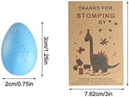 Dinosaur Party Favors Funny Mini Dinosaur Toys Dinosaur Birthday Party Supplies 24 Pack Dino Eggs and 24 Hatching Card Bulk Gifts Novelty Birthday Party Decorations for Kids Boys Girls Toddler