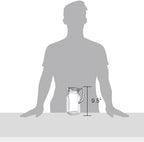 Amazing Abby - Quadly - 2-Pack Acrylic Pitcher (64 oz), Clear Plastic Water Pitcher with Lid, Fridge Jug, BPA-Free, Shatter-Proof, Great for Iced Tea, Sangria, Lemonade, Juice, Milk, and More