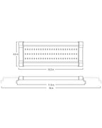 NICREW ClassicLED Gen 2 Aquarium Light, 11 Watts, Dimmable LED Fish Tank Light with 2-Channel Control, White and Blue LEDs, Size 12 to 18 Inch