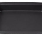 Rachael Ray Yum-o! Bakeware Oven Lovin' Nonstick Loaf Pan, 9-Inch by 5-Inch Steel Pan, Gray with Orange Handles