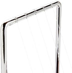 Juvale Newton's Cradle Balance Pendulum, Physics Learning Desk Toy, Swinging Kinetic Balls for Home, Office Decoration, Stress Relief, Fun Science Fidget Accessories (7x6x7 in)