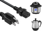 [UL Listed] Replacement Power Cord - 3.3FT Power Cable for Farberware Percolator Coffer Maker FCP240 FCP280, Cuisinart Percolator PRC-12, Instant Pot, Electric Pressure Cooker and More Home Appliances