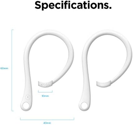 elago Ear Hooks Designed for AirPods Pro, 4 & 3 & 2 & 1, Earbuds Accessories, Anti-Slip, Ergonomic Design, Comfortable Fit [US Patent Registered]