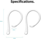 elago Ear Hooks Designed for AirPods Pro, 4 & 3 & 2 & 1, Earbuds Accessories, Anti-Slip, Ergonomic Design, Comfortable Fit [US Patent Registered]