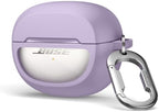 SURITCH Case Cover for Bose Ultra Open Earbuds(2024), Shockproof Protective Cover for Bose Ultra Open Wireless Ear Earbuds Charging Case Accessories with Carabiner, Purple
