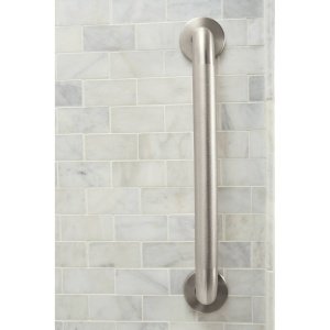 Moen Bathroom Safety 12-Inch Peened Textured Grip Stainless Steel Bathroom Grab Bar with Concealed Screws, Shower Handles for Elderly, R8712P