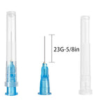 100PCS 23 Gauge 5/8 inch Lab Dispensing Accessories, Refilling Inks,Individually Packaged