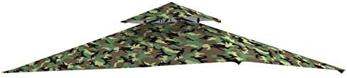 Garden Winds Replacement Canopy for Mainstays Grill Shelter Gazebo - Standard 350 - Camo Green