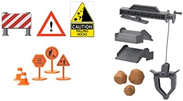 CAT Construction Toys, Store N Go Construction Playset with Travel Case, Ages 3+, 2 Little Machines Vehicles & Assortment of Construction Site Accessories, Quality, Durable & Realistic