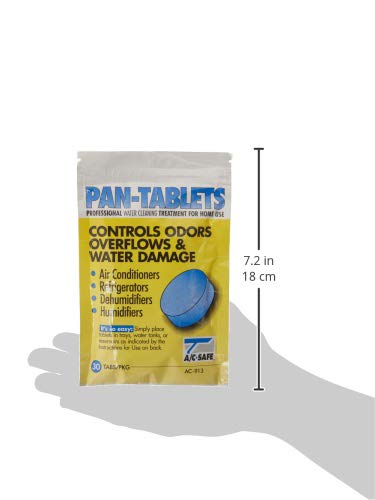 AC-Safe Tablets-30 Cleans scum in Drain Pans and Humidifiers, 30 Count (Pack of 1), Blue