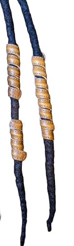Leather Hair Beads, Dreads beads, Beard beads, Ponytail Wrap, Ponytail Holder, Hair Tie, Leather Wrap, cosplay hair, Hair Accessories, Women's hair, Men's hair (Small, Medium Brown)