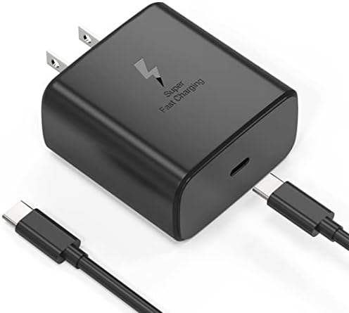 2025 New 45W Super Fast Charger USB C Android Phone Charger Fast Charging Replacement for Samsung Galaxy S25/S25 Ultra/S25+/S24 Ultra/S24/S24+/S23 Ultra/S23/S22/S20/S21/Note 10,Galaxy Tab, 6ft C Cable