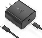 2025 New 45W Super Fast Charger USB C Android Phone Charger Fast Charging Replacement for Samsung Galaxy S25/S25 Ultra/S25+/S24 Ultra/S24/S24+/S23 Ultra/S23/S22/S20/S21/Note 10,Galaxy Tab, 6ft C Cable