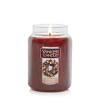 Yankee Candle Autumn Wreath Scented, Classic 22oz Large Jar Single Wick Aromatherapy Candle, Over 110 Hours of Burn Time, Fall Fragrance