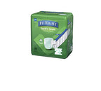 Medline FitRight OptiFit Ultra Adult Diapers, Disposable Incontinence Briefs with Tabs, Heavy Absorbency, XX-Large, 60"-69", 20 Count