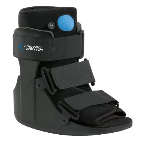 Med Spec 264011 ASO Ankle Stabilizer, Black, X-Small & United Ortho Short Air Cam Walker Fracture Boot, Small, Black