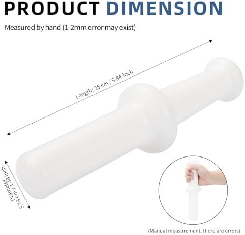 Universal Meat Grinder Pusher Stomper for Kitchenaid Lem Meat Food Grinder Parts, Meat Grinder Attachments Replacement for Lem Meat Grinder Pusher Tool, 9.8 Inch HDPE Food Grade Material, 1 Pcs