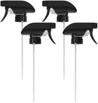 ALPENKOK 4 Pcs Spray Nozzle for Bottles - Spray Bottle Tops Replacement, Durable Plastic, Adjustable Length, 2 Spray Modes, Fits 8 Oz and 16 Oz Bottles, Good Sealable Fit for Home and Garden Use