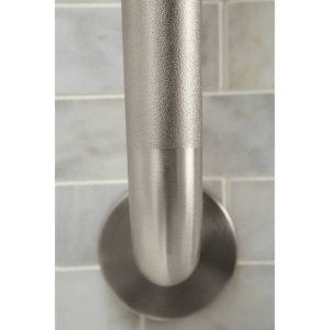 Moen Bathroom Safety 12-Inch Peened Textured Grip Stainless Steel Bathroom Grab Bar with Concealed Screws, Shower Handles for Elderly, R8712P