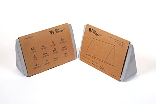 The Wedge Small Wedge Pillow, Positioning Pillow, Positioning Wedge, Foam Wedge, Pregnancy Wedge, Made in USA, Medical Wedge Pillow, Position Pillow, Ramp Pillow, Tablet Pillow, Knee Pillow, Gray