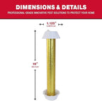 Catchmaster Gold Stick Fly Trap 4-Pk, Bug & Fruit Fly Traps for Indoors & Outdoors, Premium Adhesive Mosquito, Gnat, & Bug Catcher, Insect Killer, Pet Safe, Bulk Pest Control for Home
