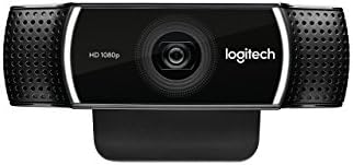 Logitech C922x Pro Stream Webcam Full 1080p HD Camera Background Replacement Technology for YouTube or Twitch Streaming (Renewed)