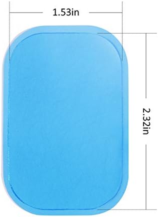 50 Pcs/25 Pack Gel Pads for Abs Stimulator Ab Trainer Replacement Gel Sheet for EMS AB Stimulator Gel Pad for All Abdominal Belts Muscle Stimulator Ab Toner