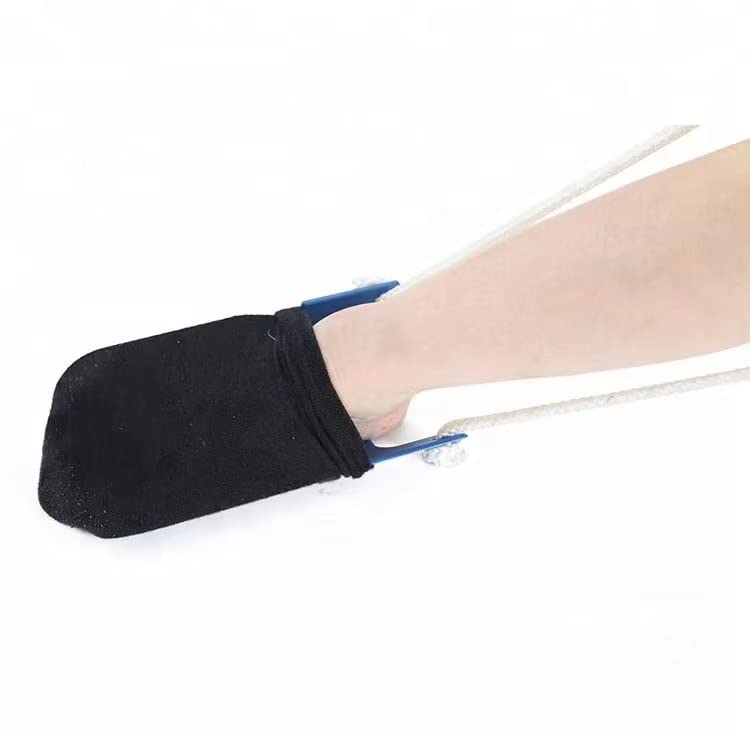 Hip Kit for Total Hip Replacement Prime Kit, Shoe Horn, Foldable 32" Grabber Tool, Dressing Stick & Sock Aide, Leg Lifter, Long Bath Sponge, Grabbers Elderly Reaching Tool, 6PC-Kit, Blue, by Luxet