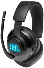 JBL Quantum 400 - USB over-ear gaming headset with game-chat balance dial, JBL QuantumSURROUND and DTS, Voice focus directional flip-up mic and memory foam ear cushions (Black)