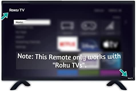 OEM Replacement Remote Control Compatible with All ONN. Roku TV Smart 4K Ultra HDTV 【Only Works with Onn. Roku TV, Not for Roku Stick and Roku Box】 (Netflix/Disney Plus/Apple TV+ / Hulu)