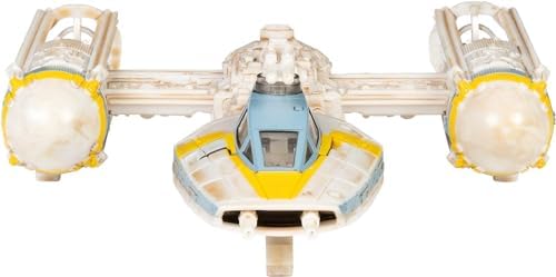 STAR WARS Micro Galaxy Squadron Gold Leader's Y-Wing - 5-Inch Starfighter Class Vehicle with 1-Inch Jon Vander & R2-BHD Micro Figure Accessories