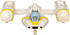 STAR WARS Micro Galaxy Squadron Gold Leader's Y-Wing - 5-Inch Starfighter Class Vehicle with 1-Inch Jon Vander & R2-BHD Micro Figure Accessories