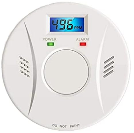 Linsoal 2 Pack Smoke Detector and Carbon Monoxide Detector co2 Detector Battery Powered with Test/Reset Button