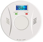 Linsoal 2 Pack Smoke Detector and Carbon Monoxide Detector co2 Detector Battery Powered with Test/Reset Button