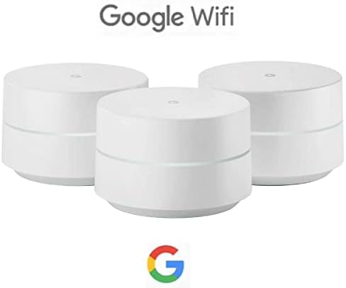 Google WiFi system, 3-Pack - Router Replacement for Whole Home Coverage (NLS-1304-25),White