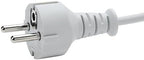 WESAPPINC Replacement Extension Power Cord European Standard Plug 6 Feet Cable for Apple MacBook 45W 60W 85W Magsafe or Magsafe 2 Power Adapter