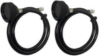 2 Packs Shampoo Bowl Hose and Sprayer, Salon Spray Head with Rubber Hose to Attach Shampoo Bowl Faucet Vacuum Breaker, Sink Replacement Part for Salon, Barber Shop, Spa, 1/4" Thread