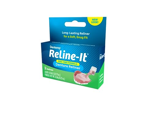 Dentemp Denture Reline Kit - Advanced Formula Reline It Denture Reliner (Pack of 1) - Denture Kit to Refit and Tighten Dentures for Both Upper & Lower Denture