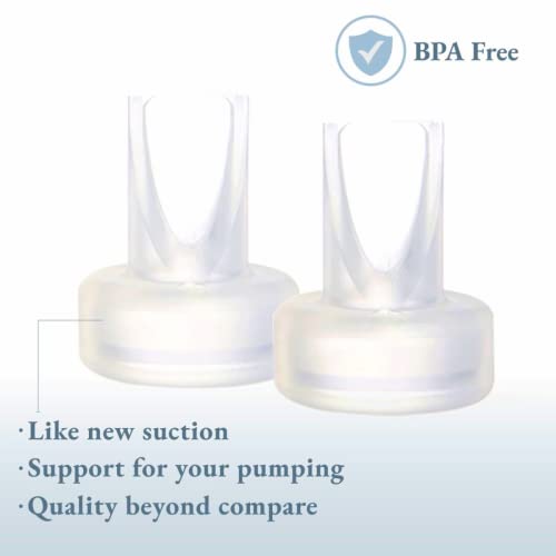 Ameda 2 Pack Breast Pump Kit Valves, Replacement Valves for Ameda Breast Pump Kits, Compatible with all Ameda HygieniKit Milk Collection Systems, Maintain Pump Performance, BPA Free DEHP Free