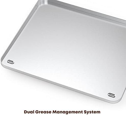 Stanbroil Stainless Steel Griddle Top for Cuisinart CGG-0028 28" 2-Burner Propane Gas Grill, 28 Inch Griddle Replacement Top with Dual Grease Management System