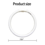 7.25 inch T5 22W Circular Bulb Light Replacement for Floxite, Zadro, Rialto Makeup Magnifying Vanity Mirror, FC22 Surround Fluorescent Lamp 6500K Daylight