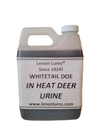 Lenon Lures Whitetail Doe in Heat Urine Trusted by Hunters Everywhere Since 1924 (Quart)