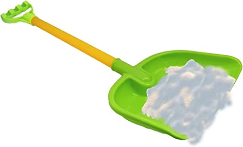 Kid's Snow Shovel - Measures 25.75" x 8.66" - Great for The Snow, The Beach, and Other Outdoor Activities! (1 Pack Green)