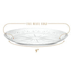 PLASTICPRO 9'' inch Premium Heavy Weight Crystal Clear Disposable Hard Plastic Dinnerware Party Plate Pack of 40