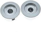 KAISH 4pcs Aluminium Potentiometer Knobs 1/4" Universal Top Hat Knobs Bell Control Knob with Set Screw for Guitar/Bass/AMPS/Preamps Silver without Indicator